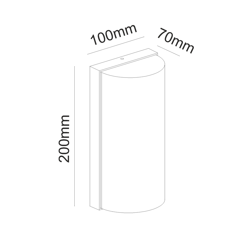 LED SMD WALL LUMINAIRE 10W 560LM 138° 230V AC...