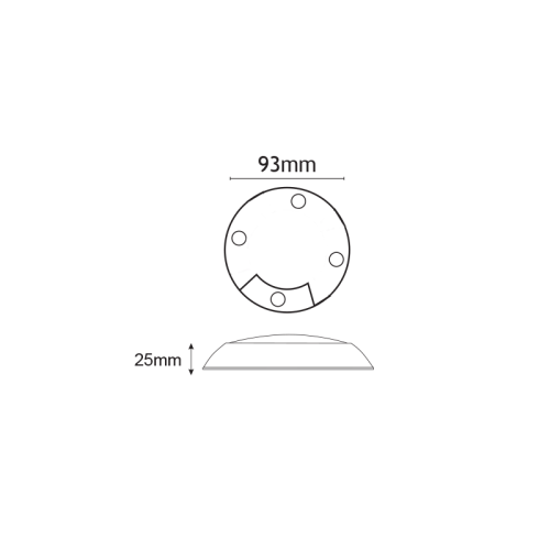 ΠΛΑΚΕΤΑ LED 1W ΜΕ ΚΑΛΩΔΙΟ IP66 3000K 12V DC 2