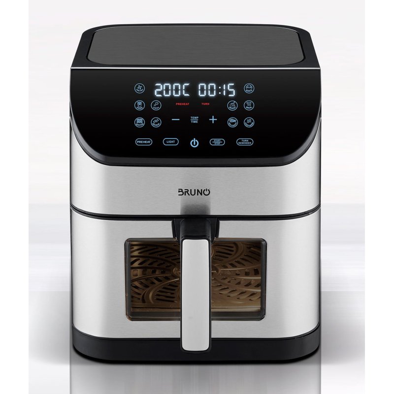 BRUNO φριτέζα αέρος BRN-0194, 8lt, 1800W, inox/μαύρη