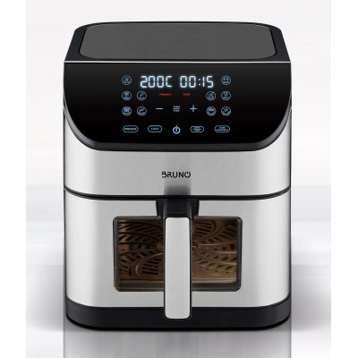 BRUNO φριτέζα αέρος BRN-0194, 8lt, 1800W, inox/μαύρη