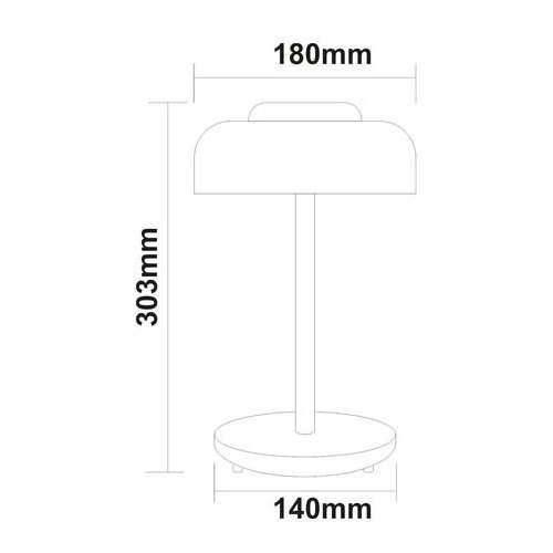 LED ΠΟΡΤΑΤΙΦ PC ΕΠΑΝΑΦΟΡΤΙΖΟMENO 3W 5VDC CCT ΜΑΥΡΟ 2